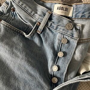 Agolde High Rise Light Blue Jeans